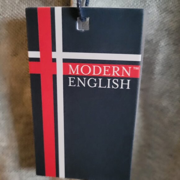 Modern English Long Sleeve Men's Knitted Shirt. 100% Cotton. NEW. Size US 17.5. - Picture 6 of 7